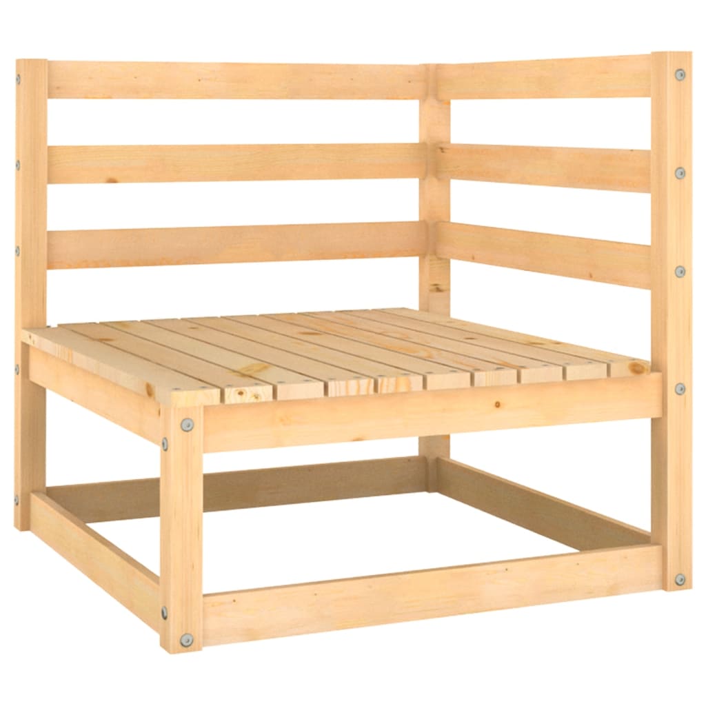 NNEVL 10 Piece Garden Lounge Set Solid Pinewood