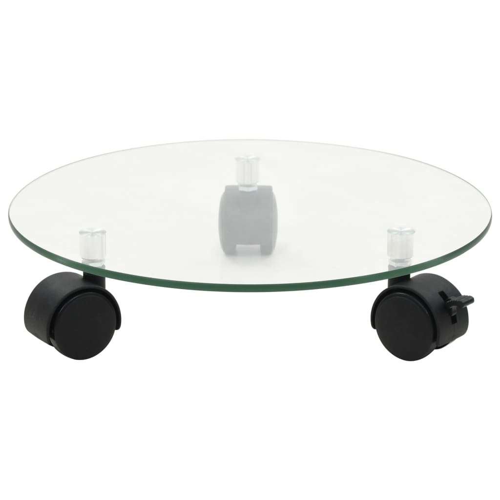 NNEVL Plant Rollers 4 pcs 28 cm Tempered Glass Round