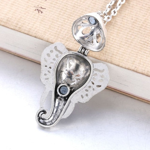 Elephant Aroma Diffuser Necklace Vintage Magnet