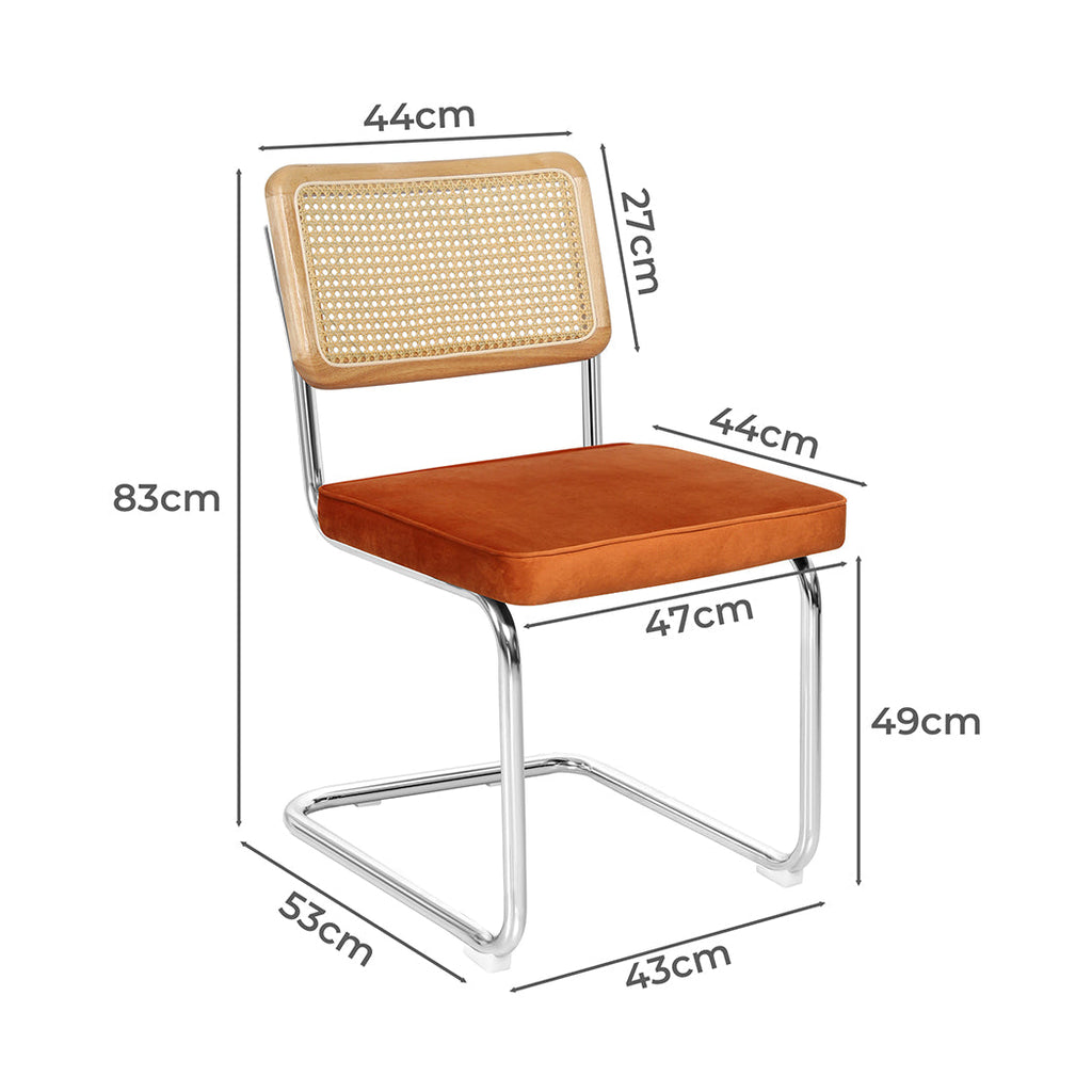 Levede 4xRattan Chair Dining Chairs